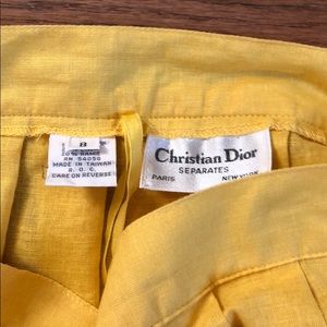 Christian Dior vintage yellow long skirt